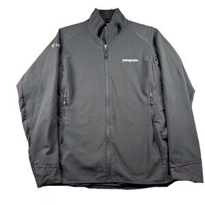 Patagonia Women Adze Hybrid Jacket Coat Polartec Soft Shell Black Small